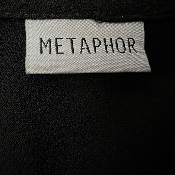 Vintage Metaphor Black Sheer Sparkle Trim Flowy Cardigan - Picture 6 of 6